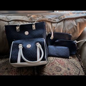 Women’s Handbag Set 6 PCS Tote Shoulder Crossbody Bags Clutch Top Handle Purse